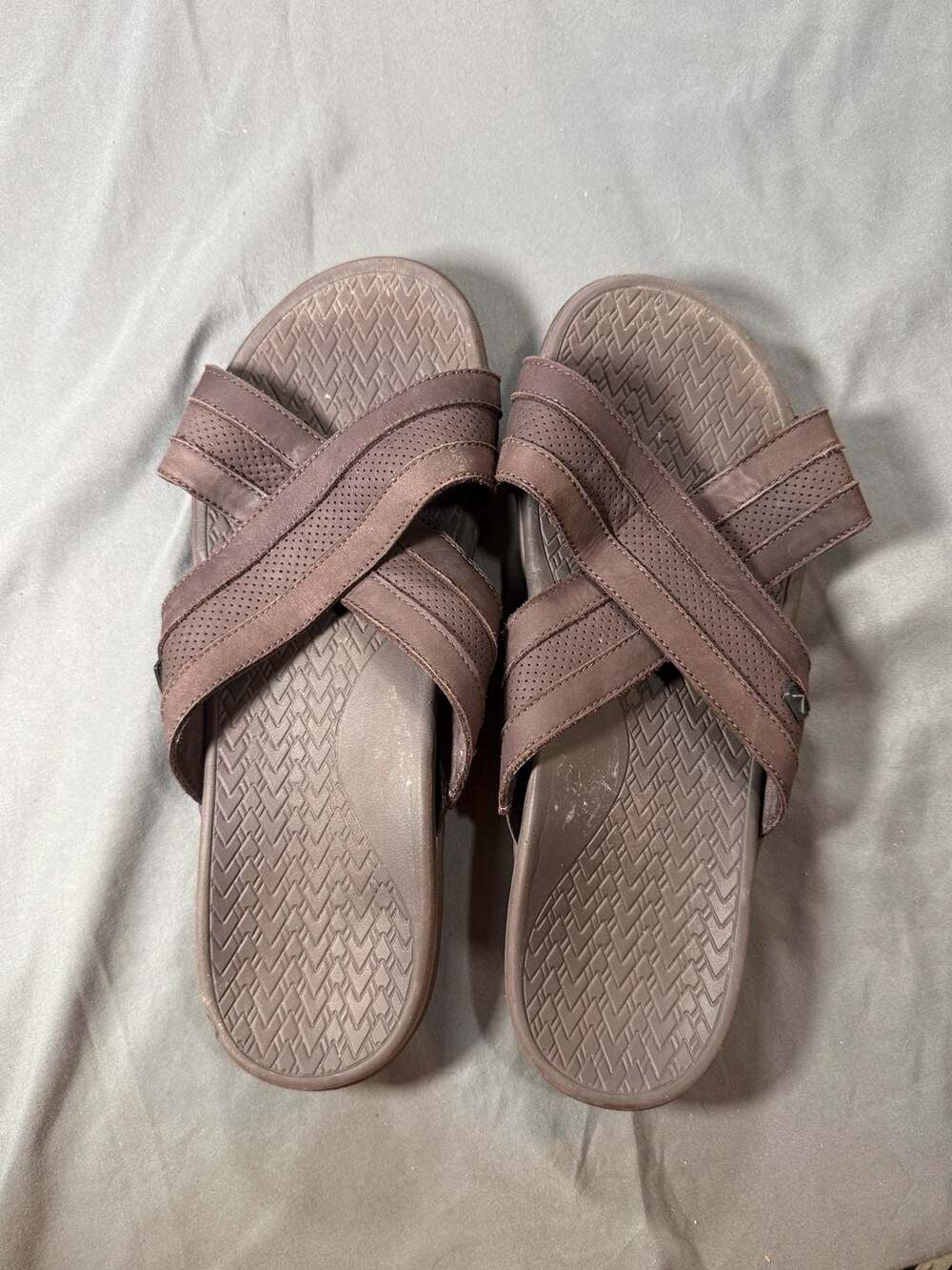 Vionic MTide Slide Sandals Men's Size 11 Brown